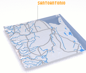 3d view of Santo Antônio