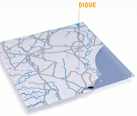 3d view of Dique