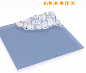 3d view of Ayios Dhimitrios