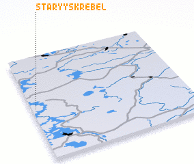 3d view of Staryy Skrebel\