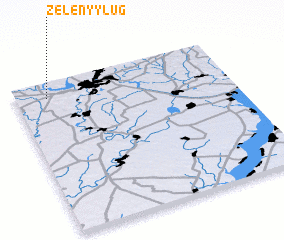 3d view of Zelënyy Lug