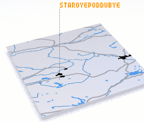 3d view of Staroye Poddub\