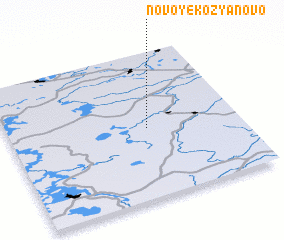 3d view of Novoye Koz\