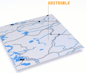 3d view of Kostrublë