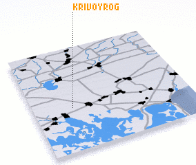 3d view of Krivoy Rog