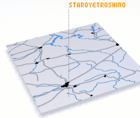 3d view of Staroye Troshino