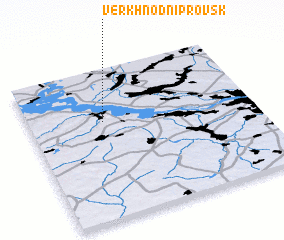 3d view of Verkhnʼodniprovsʼk
