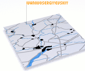 3d view of Ivanovo-Sergiyevskiy