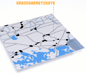 3d view of Krasnoarmeyskoye