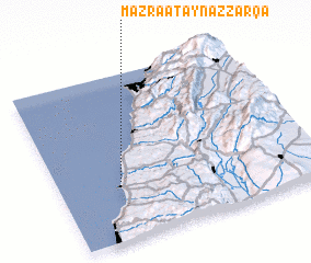 3d view of Mazra‘at ‘Ayn az Zarqāʼ