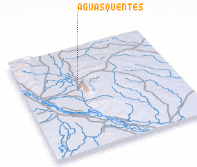 3d view of Águas Quentes