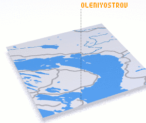 3d view of Oleniy Ostrov