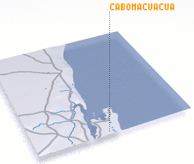 3d view of Cabo Macuácua