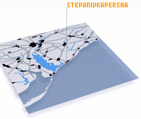 3d view of Stepanivka Persha