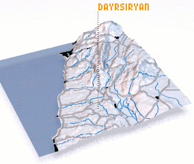 3d view of Dayr Siryān