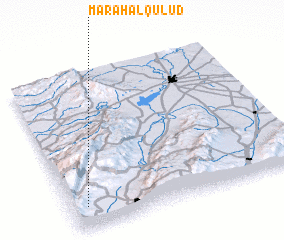 3d view of Marāḩ al Qulūd