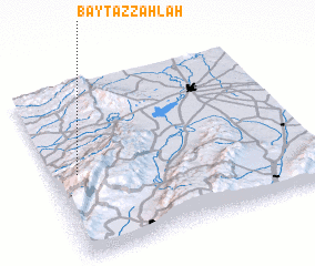 3d view of Bayt az Zaḩlah