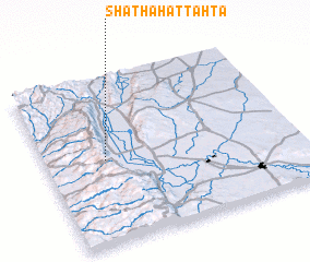 3d view of Shaţḩah at Taḩtāʼ