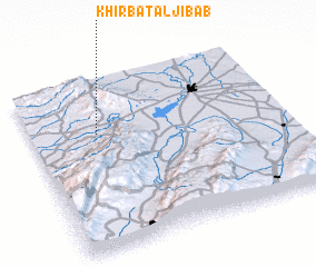 3d view of Khirbat al Jibāb