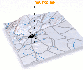 3d view of Bayt Saḩam