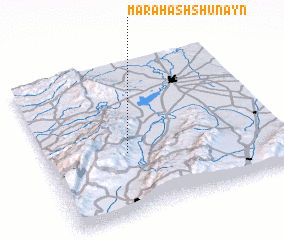 3d view of Marāḩ ash Shunayn