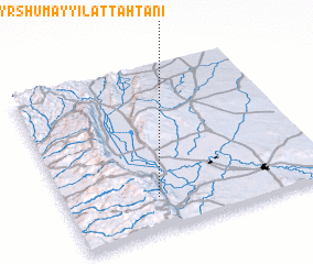 3d view of Dayr Shumayyil at Taḩtānī