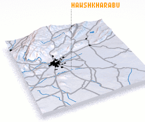 3d view of Ḩawsh Kharābū