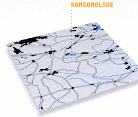 3d view of Komsomolʼsʼke