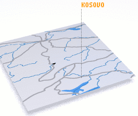 3d view of Kosovo