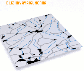 3d view of Blizhnyaya Igumenka