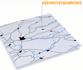 3d view of Verkhnyaya Kamenka