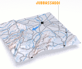 3d view of Jubb aş Şaddī