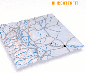 3d view of Khirbat Tāfit