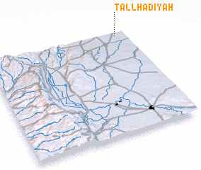 3d view of Tall Hadīyah