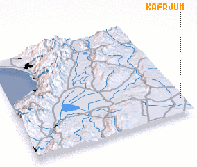 3d view of Kafr Jūm