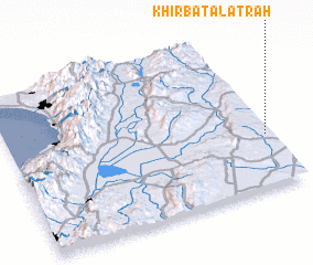 3d view of Khirbat al Aţrāh