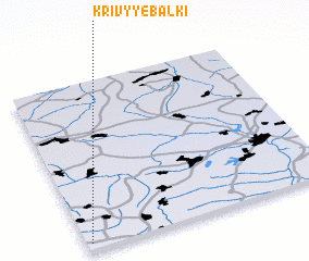 3d view of Krivyye Balki