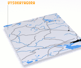 3d view of Vysokaya Gora