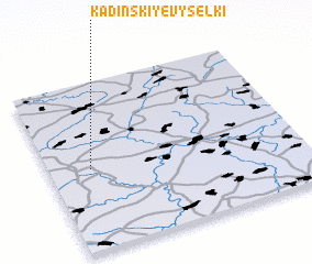 3d view of Kadinskiye Vyselki