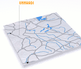 3d view of Umm Wādī