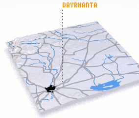 3d view of Dayr Ḩanţā