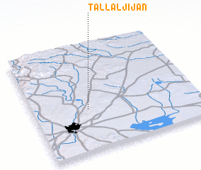 3d view of Tall al Jījān