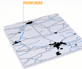 3d view of Pushchino