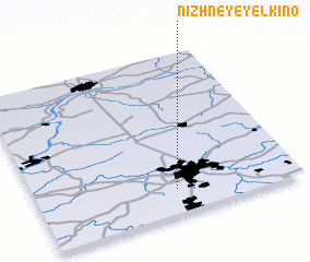 3d view of Nizhneye Yelkino