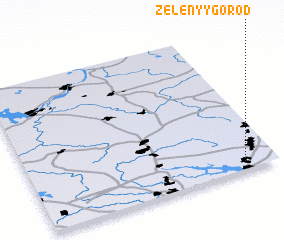 3d view of Zelënyy Gorod