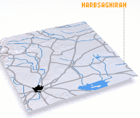 3d view of Ḩarb Şaghīrah