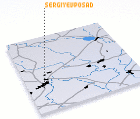 3d view of Sergiyev Posad