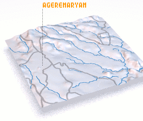 3d view of Āgere Maryam