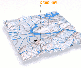 3d view of Aşağıköy