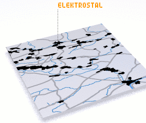 3d view of Elektrostal\